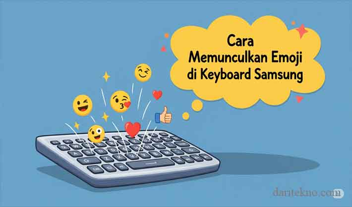 cara memunculkan emoji di keyboard samsung