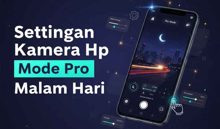 settingan kamera hp mode pro malam hari