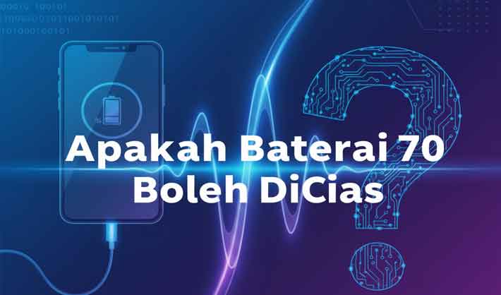 apakah baterai 70 boleh dicas