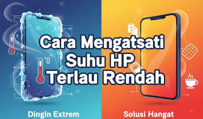 cara mengatasi suhu hp terlalu rendah