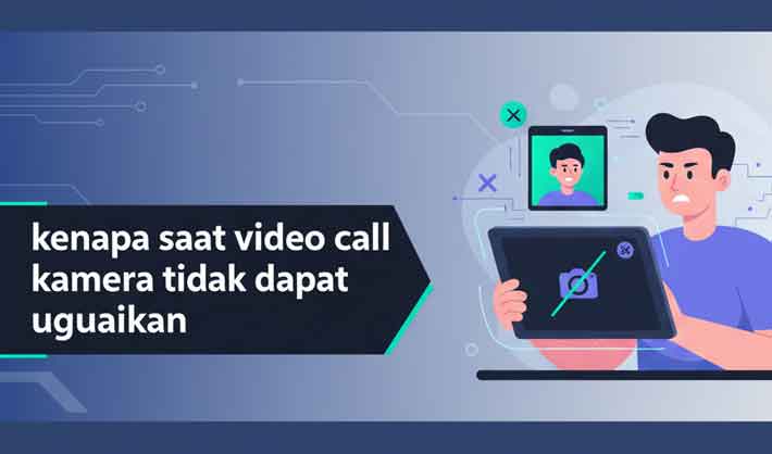 kenapa saat video call kamera tidak dapat digunakan