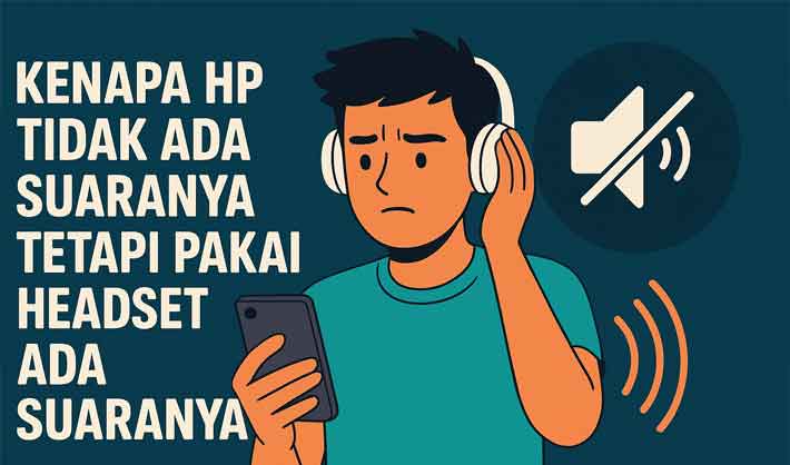 kenapa hp tidak ada suaranya tetapi pakai headset ada suaranya