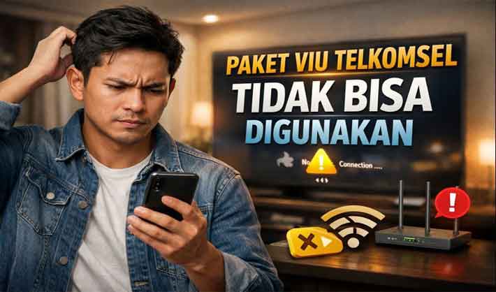 paket viu telkomsel tidak bisa digunakan