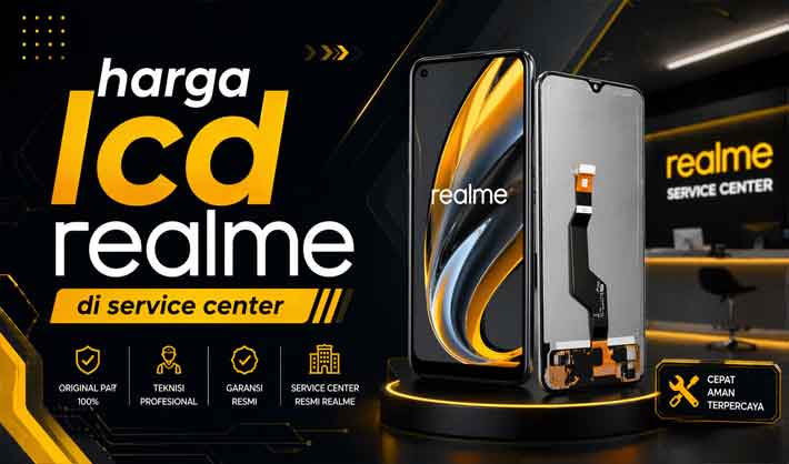 harga lcd realme di service center