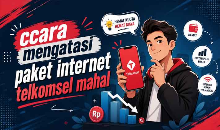 cara mengatasi paket internet telkomsel mahal dengan tips hemat kuota dan biaya internet